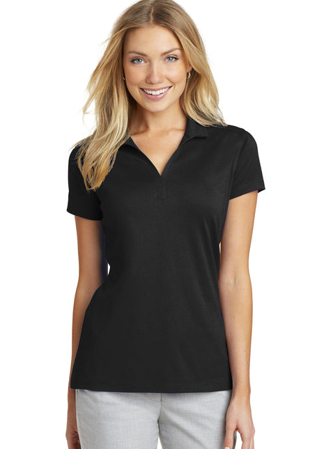 Port Authority® Women's Rapid Dry™ Mesh Polo. L573 - Black | Port Authority