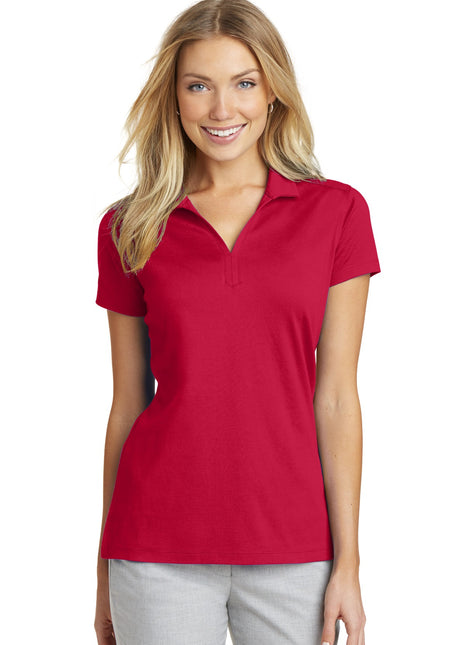 Port Authority® Women's Rapid Dry™ Mesh Polo. L573 - Engine Red | Port Authority