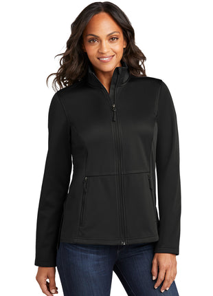 Port Authority® Women's Flexshell Jacket L617 - Deep Black | Port Authority