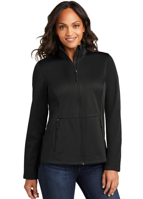 Port Authority® Women's Flexshell Jacket L617 - Deep Black | Port Authority