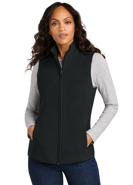 Port Authority® Women's C-FREE® Fleece Vest L702 - Deep Black | Port Authority
