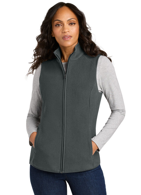 Port Authority® Women's C-FREE® Fleece Vest L702 - Grey Steel | Port Authority