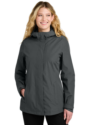 Port Authority® Women's C-FREE® Rain Jacket L714 - Grey Steel | Port Authority