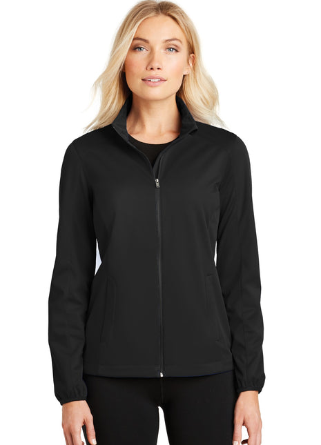 Port Authority® Women's Active Soft Shell Jacket. L717 - Deep Black | Port Authority