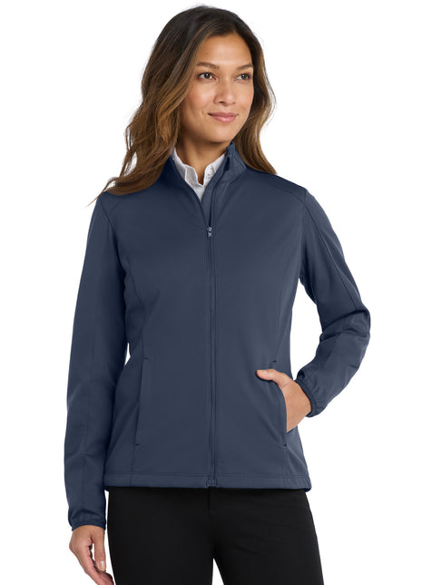 Port Authority® Women's Active Soft Shell Jacket. L717 - Dress Blue Navy | Port Authority