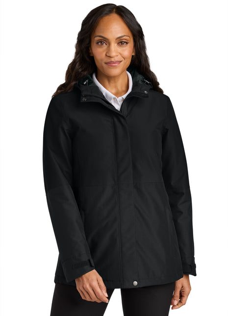 Port Authority® Women's Insulated Heavy Ripstop Jacket L721 - Deep Black | Port Authority