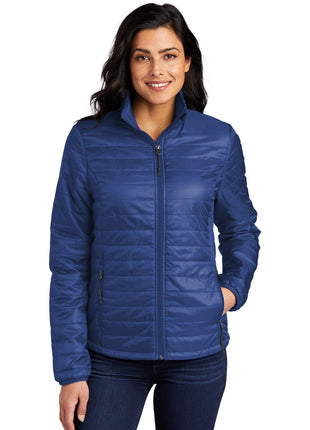 Port Authority® Women's Packable Puffy Jacket L850 - Cobalt Blue | Port Authority