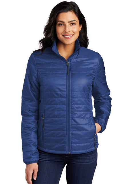 Port Authority® Women's Packable Puffy Jacket L850 - Cobalt Blue | Port Authority