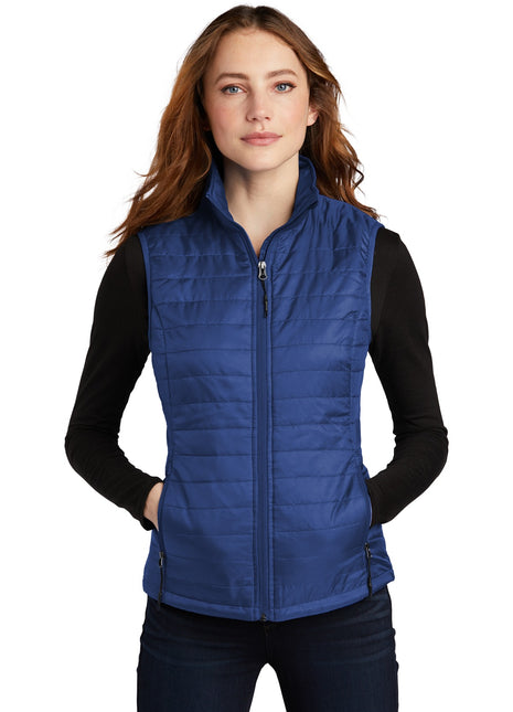Port Authority ® Women's Packable Puffy Vest L851 - Cobalt Blue | Port Authority