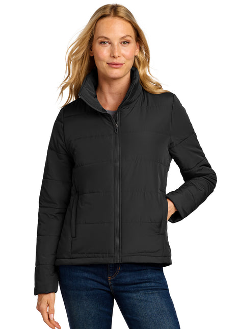 Port Authority® Women's Puffer Jacket L852 - Deep Black | Port Authority