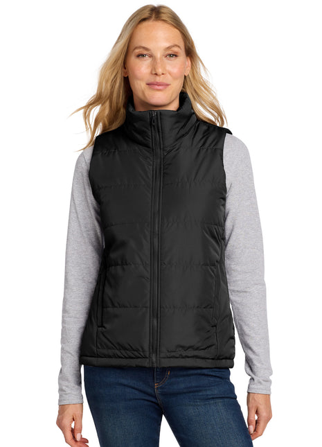 Port Authority® Women's Puffer Vest L853 - Deep Black | Port Authority