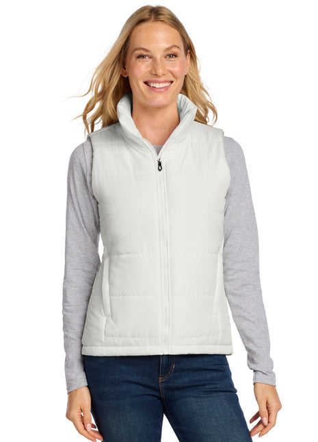 Port Authority® Women's Puffer Vest L853 - Marshmallow | Port Authority