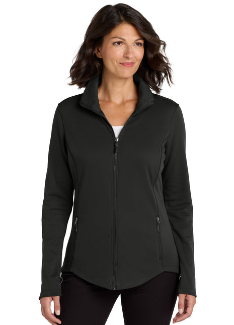 Port Authority ® Women's Collective Smooth Fleece Jacket. L904 - Deep Black | Port Authority