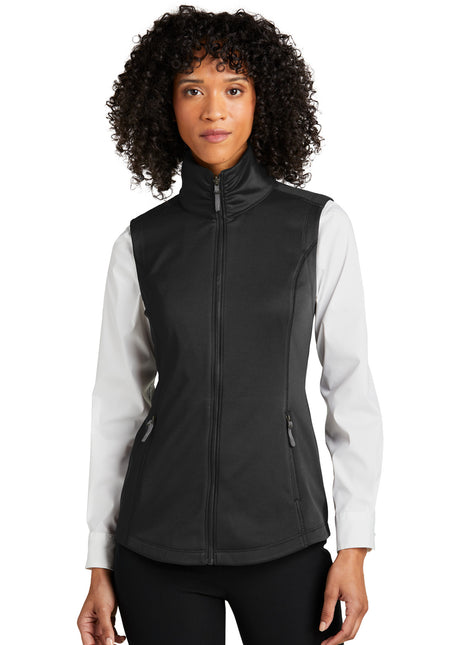 Port Authority® Women's Collective Smooth Fleece Vest L906 - Deep Black | Port Authority