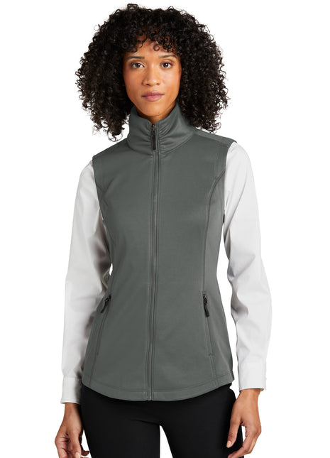 Port Authority® Women's Collective Smooth Fleece Vest L906 - Graphite | Port Authority