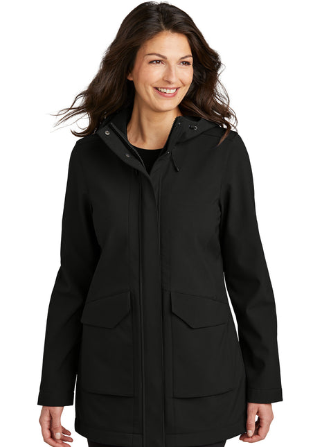 Port Authority® Women's Collective Outer Soft Shell Parka L919 - Deep Black | Port Authority
