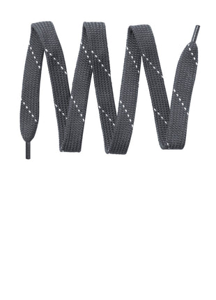 Sport-Tek® Laces. LACE - Graphite/ White | Sport-Tek