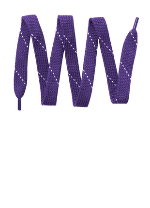 Sport-Tek® Laces. LACE - Purple/ White | Sport-Tek