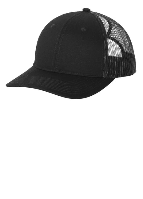 Port Authority® Snapback Ponytail Trucker Cap LC401 - Black | Port Authority