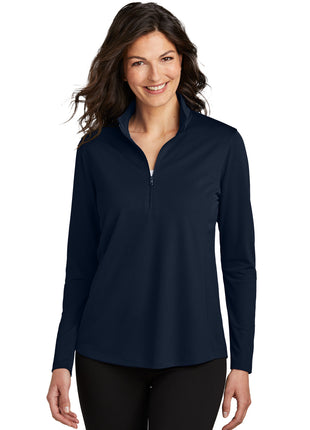 Port Authority® Women's Dry Zone® UV Micro-Mesh 1/4-Zip LK112 - River Blue Navy | Port Authority