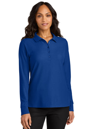 Port Authority® Women's Wearever Signature Pique Long Sleeve Polo LK200LS - True Royal | Port Authority