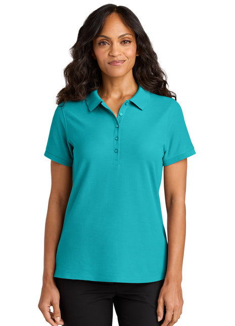 Port Authority® Women's Wearever Signature Pique Polo LK200 - Aquamarine | Port Authority