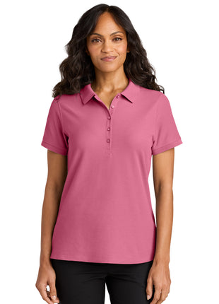 Port Authority® Women's Wearever Signature Pique Polo LK200 - Awareness Pink | Port Authority