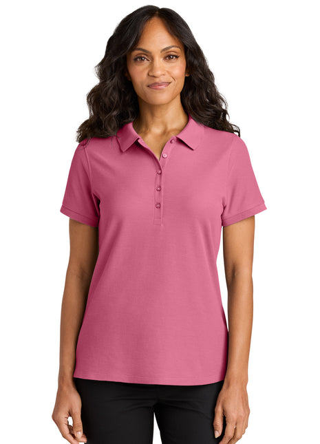 Port Authority® Women's Wearever Signature Pique Polo LK200 - Awareness Pink | Port Authority
