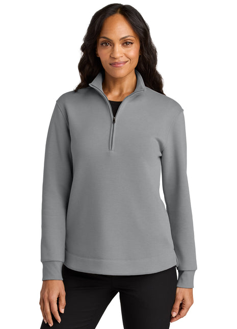 Port Authority® Women's Wearever Signature Double Pique 1/4-Zip LK210 - Gusty Grey | Port Authority