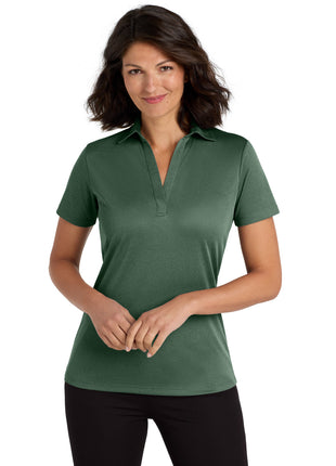 Port Authority ® Women's Heathered Silk Touch ™ Performance Polo. LK542 - Green Glen Heather | Port Authority