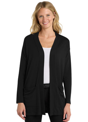 Port Authority ® Women's Concept Long Pocket Cardigan . LK5434 - Black | Port Authority