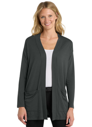 Port Authority ® Women's Concept Long Pocket Cardigan . LK5434 - Grey Smoke | Port Authority
