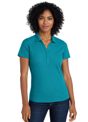 Port Authority ® Women's EZPerformance ™ Pique Polo. LK600 - Teal | Port Authority