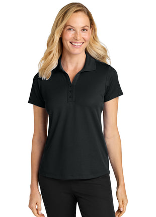 Port Authority® Women's Plaited Pique Polo LK620 - Deep Black | Port Authority