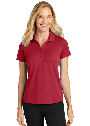 Port Authority® Women's Plaited Pique Polo LK620 - Rich Red | Port Authority