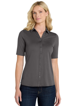 Port Authority® Women's City Stretch Top. LK682 - Graphite | Port Authority