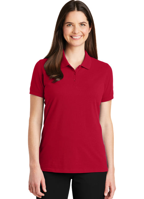 Port Authority® Women's EZCotton® Polo. LK8000 - Apple Red | Port Authority