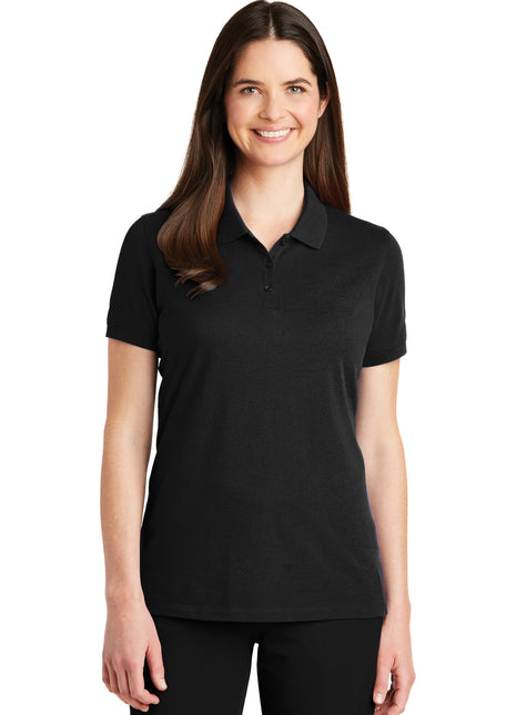 Port Authority® Women's EZCotton® Polo. LK8000 - Black | Port Authority