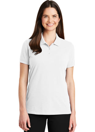 Port Authority® Women's EZCotton® Polo. LK8000 - White | Port Authority