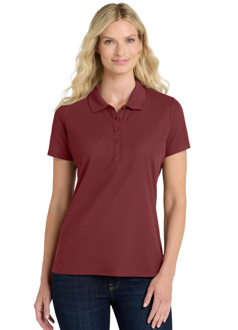Port Authority® Women's SuperPro React™  Polo. LK810 - Burgundy | Port Authority