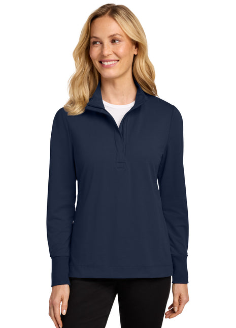 Port Authority® Women's Fairway Stretch 1/4-Zip LK829 - River Blue Navy | Port Authority