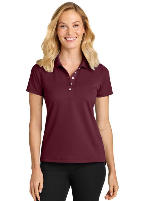 Port Authority® Women's Dry Zone® Stain-Release Grid Polo LK845 - Club Burgundy | Port Authority