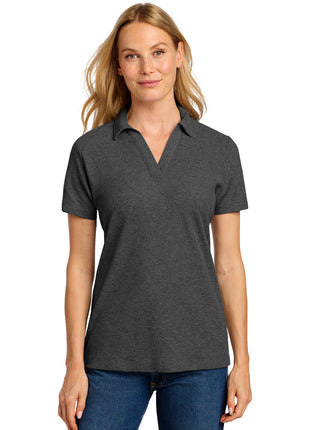 Port Authority® Women's C-FREE® Cotton Blend Pique Polo LK867 - Charcoal Heather | Port Authority
