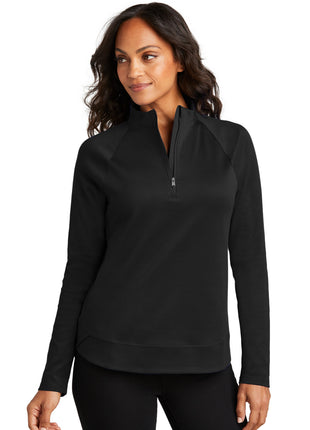Port Authority® Women's C-FREE® Cypress 1/4-Zip LK870 - Deep Black | Port Authority