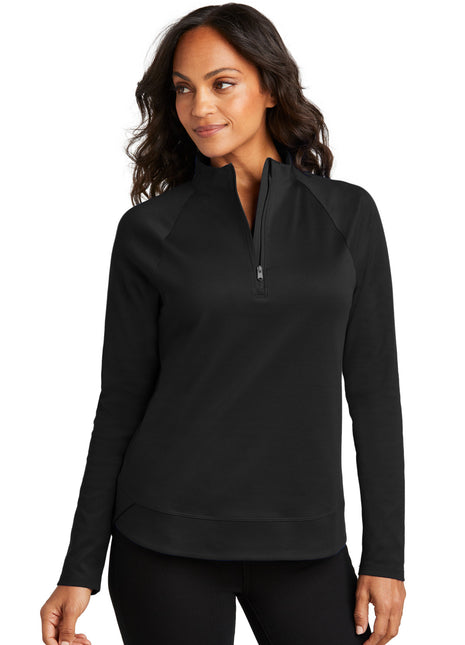 Port Authority® Women's C-FREE® Cypress 1/4-Zip LK870 - Deep Black | Port Authority