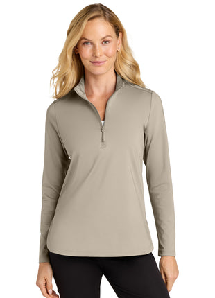 Port Authority® Women's C-FREE® Double Knit 1/4-Zip LK880 - Sahara | Port Authority