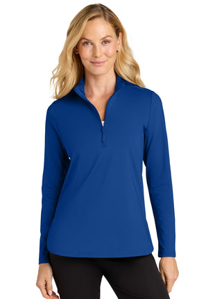 Port Authority® Women's C-FREE® Double Knit 1/4-Zip LK880 - True Royal | Port Authority