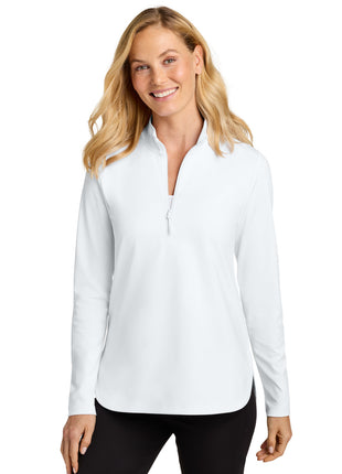 Port Authority® Women's C-FREE® Double Knit 1/4-Zip LK880 - White | Port Authority