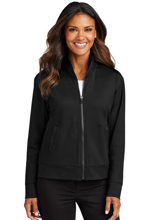 Port Authority® Women's C-FREE® Double Knit Full-Zip LK881 - Deep Black | Port Authority
