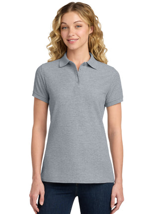 Port & Co™ Women's Core Blend Pique Polo. LKP155 - Athletic Heather | Port & Co